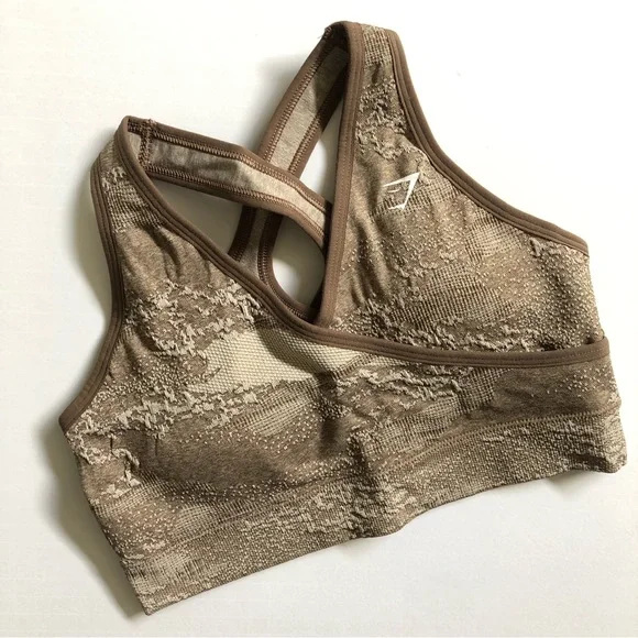 Gymshark M Adapt Camo Seamless Sports Bra Set - Picture 4 of 5